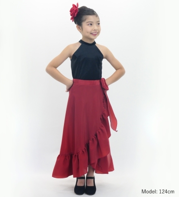 Kids Custom Flamenco Wrap skirt / JCp104-mix
