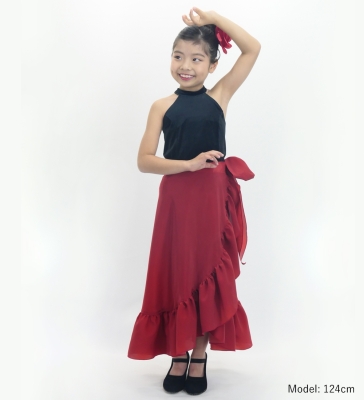 Kids Custom Flamenco Wrap skirt / JCp104-mix