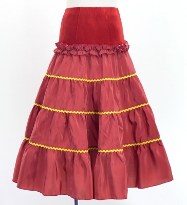 Kids Custom Flamenco Tiered Skirt / JCp153-mix