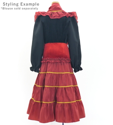 Kids Custom Flamenco Tiered Skirt & Double Frilled Shawl Set / JCp154-mix