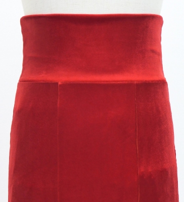 Kids Custom Flamenco High Waist Mermaid skirt with Velvet / JCp155-pattern