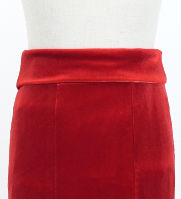 Kids Custom Flamenco High Waist Mermaid skirt with Velvet / JCp155-pattern
