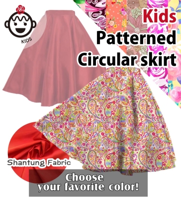 Kids Custom Flamenco Long circular skirt / JCp63-pattern