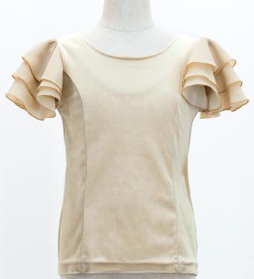Kids Flamenco 3 frilled Sleeve Blouse  / Cream / Jp181cr