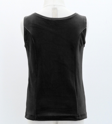 Kids Flamenco Sleeveless Blouse with Velvet / Black / Jp183bk-flamenco