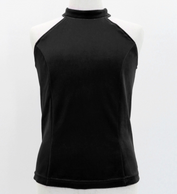 Kids Flamenco American Armhole Blouse with Velvet / Black / Jp82bk-flamenco