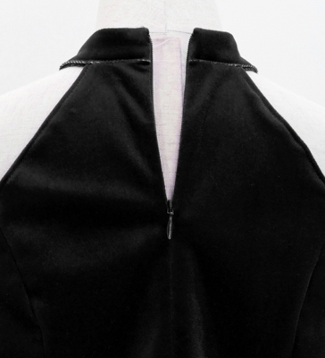Kids Flamenco American Armhole Blouse with Velvet / Black / Jp82bk-flamenco