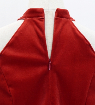 Kids Flamenco American Armhole Blouse with Velvet / Dark Red2 / Jp82drd2-flamenco