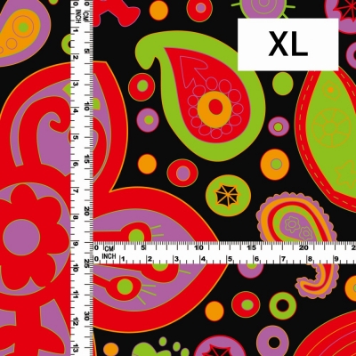 Flamenco Fabric / Paisley / JKF-005-BK