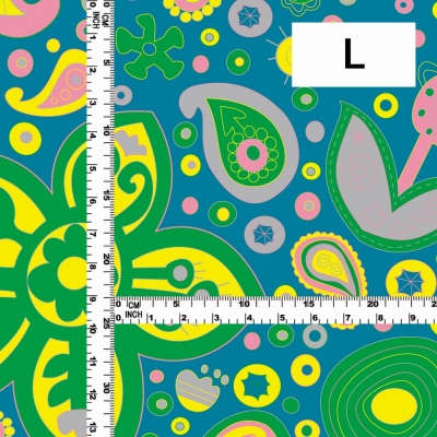 Flamenco Fabric / Paisley / JKF-005-GR