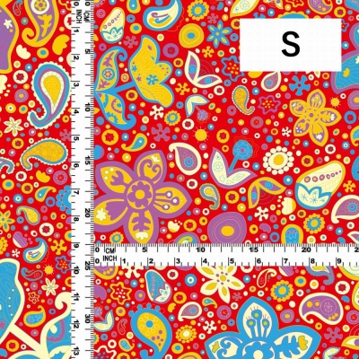 Flamenco Fabric / Paisley / JKF-005-RD