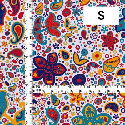 Flamenco Fabric / Paisley / JKF-005-WH