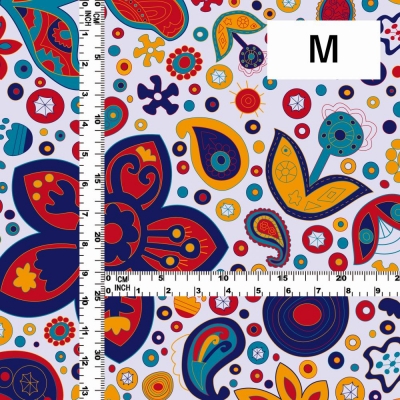 Flamenco Fabric / Paisley / JKF-005-WH