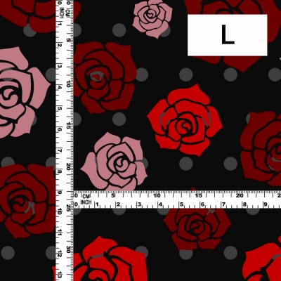 Flamenco Fabric / Rose / JKF-013-BK