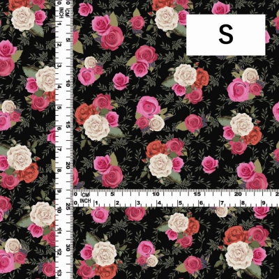 Flamenco Fabric / Rose / JKF-017-BK