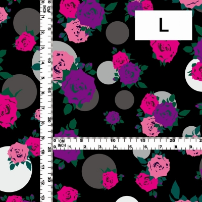 Flamenco Fabric / Rose&Dots / JKF-019-BKPI