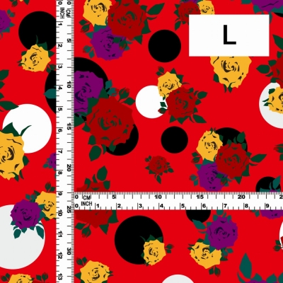 Flamenco Fabric / Rose&Dots / JKF-019-RD