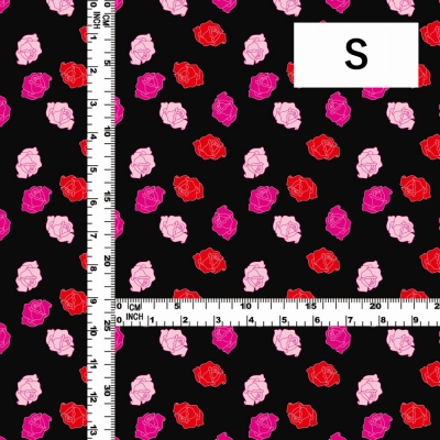 Flamenco Fabric / Rose / JKF-023-BK