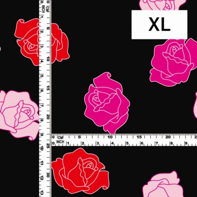 Flamenco Fabric / Rose / JKF-023-BK