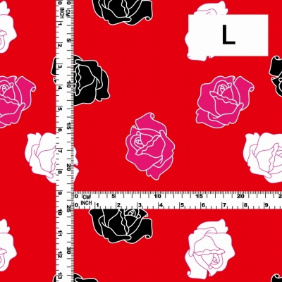 Flamenco Fabric / Rose / JKF-023-RD