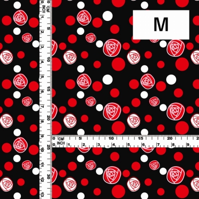 Flamenco Fabric / Rose&Dots / JKF-029-BK