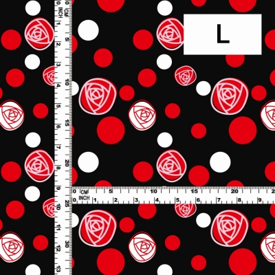 Flamenco Fabric / Rose&Dots / JKF-029-BK