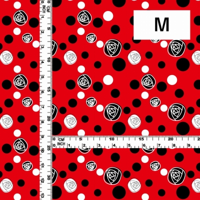 Flamenco Fabric / Rose&Dots / JKF-029-RD