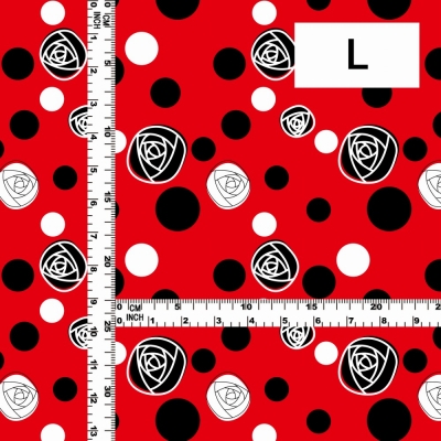 Flamenco Fabric / Rose&Dots / JKF-029-RD