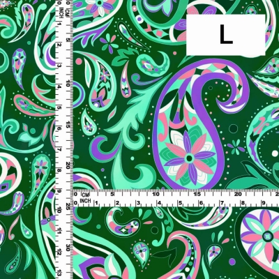 Flamenco Fabric / Paisley / JKF-035-GR