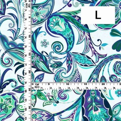 Flamenco Fabric / Paisley / JKF-063-BL