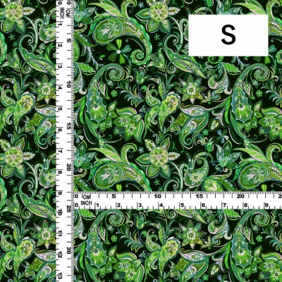 Flamenco Fabric / Paisley / JKF-063-GR
