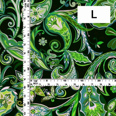 Flamenco Fabric / Paisley / JKF-063-GR