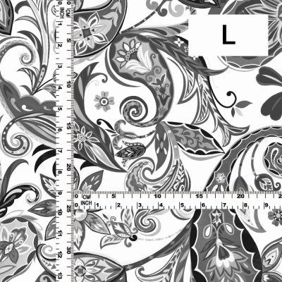 Flamenco Fabric / Paisley / JKF-063-GY