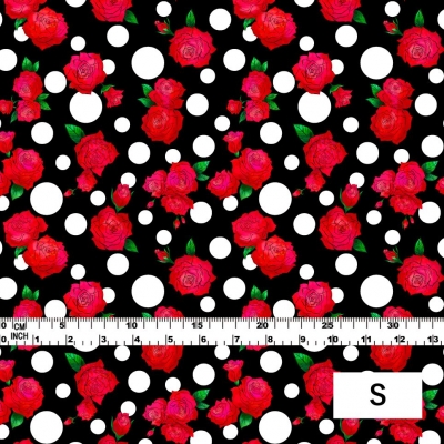 Flamenco Fabric / Rose&Dots / JKF-069-BKRD