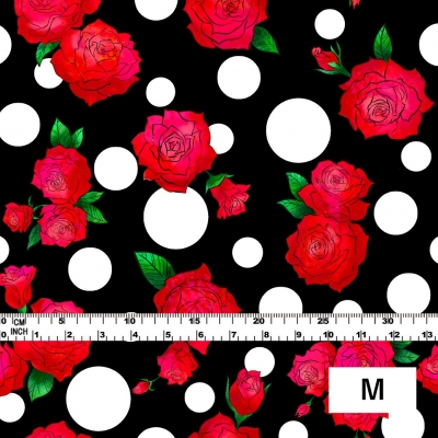 Flamenco Fabric / Rose&Dots / JKF-069-BKRD