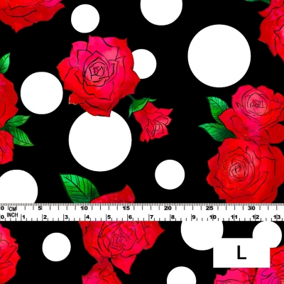 Flamenco Fabric / Rose&Dots / JKF-069-BKRD