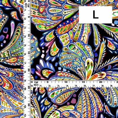 Flamenco Fabric / Butterfly Paisley / JKF-071-BL