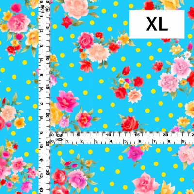 Flamenco Fabric / Rose&Carnation / JKF-079-LBL
