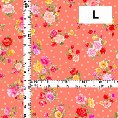 Flamenco Fabric / Rose&Carnation / JKF-079-PI