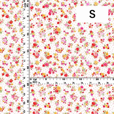 Flamenco Fabric / Rose&Carnation / JKF-079-WH
