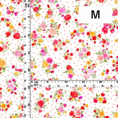 Flamenco Fabric / Rose&Carnation / JKF-079-WH