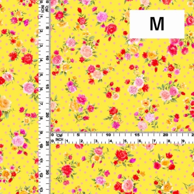 Flamenco Fabric / Rose&Carnation / JKF-079-YE