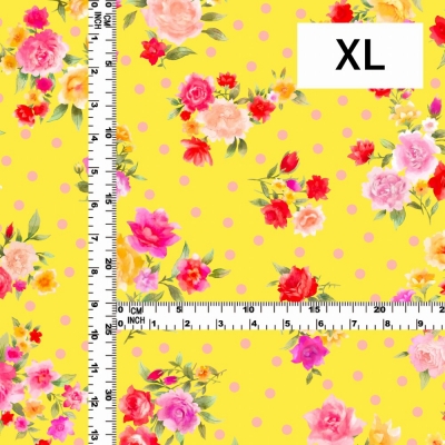 Flamenco Fabric / Rose&Carnation / JKF-079-YE