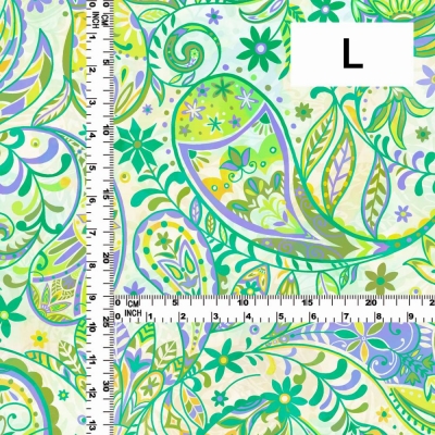 Flamenco Fabric / Paisley / JKF-081-GR