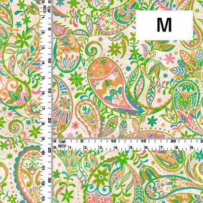 Flamenco Fabric / Paisley / JKF-081-YEGR