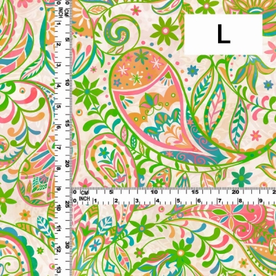 Flamenco Fabric / Paisley / JKF-081-YEGR
