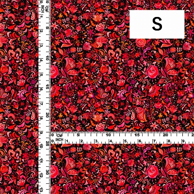 Flamenco Fabric / Butterfly Paisley / JKF-085-BKRD