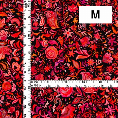 Flamenco Fabric / Butterfly Paisley / JKF-085-BKRD