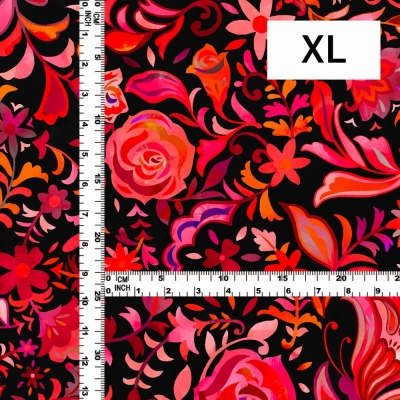 Flamenco Fabric / Butterfly Paisley / JKF-085-BKRD