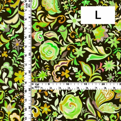 Flamenco Fabric / Butterfly Paisley / JKF-085-GR